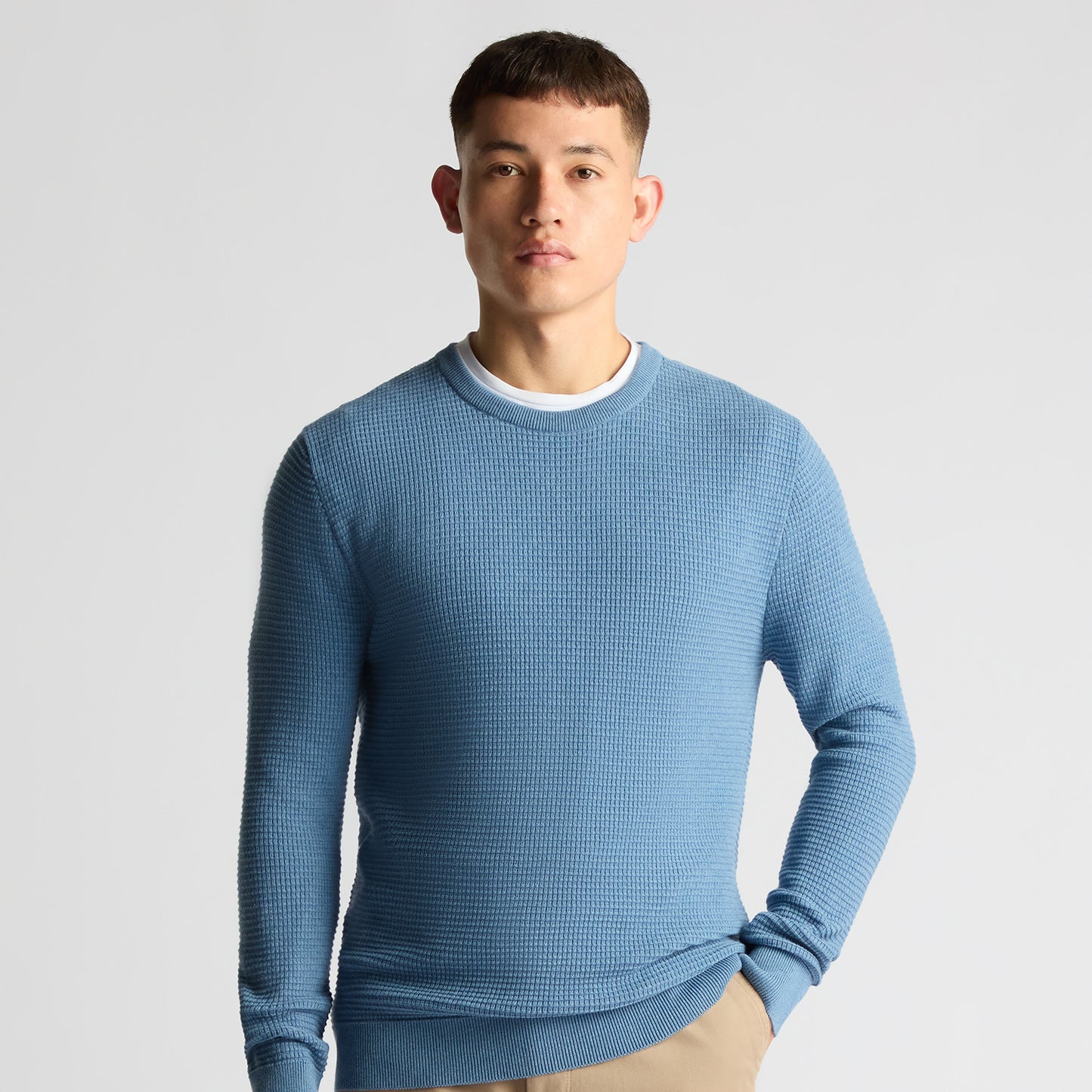 Remus Uomo 58697 23 Blue Crew Neck Sweater