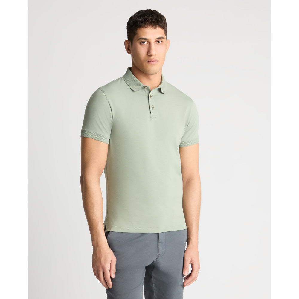Remus Uomo 58724 32 Light Green Short Sleeve Polo Shirt