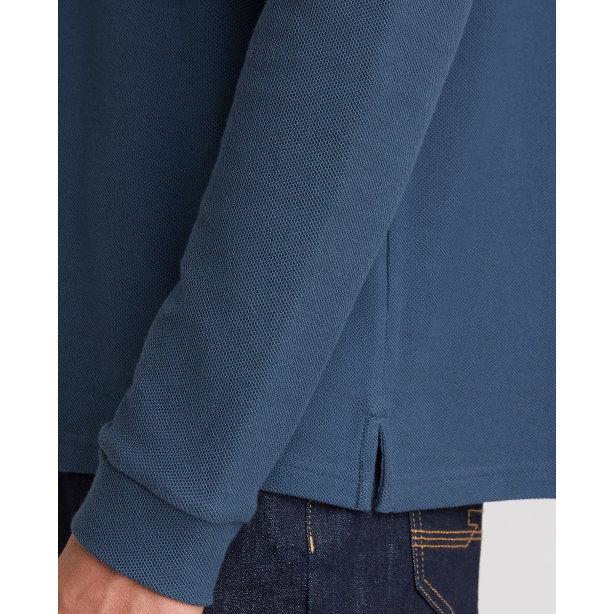 Remus Uomo 58797 26 Teal Long Sleeve Polo Shirt