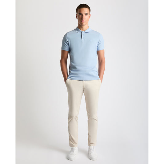 Remus Uomo 58803 22 Light Blue Short Sleeve Polo Shirt