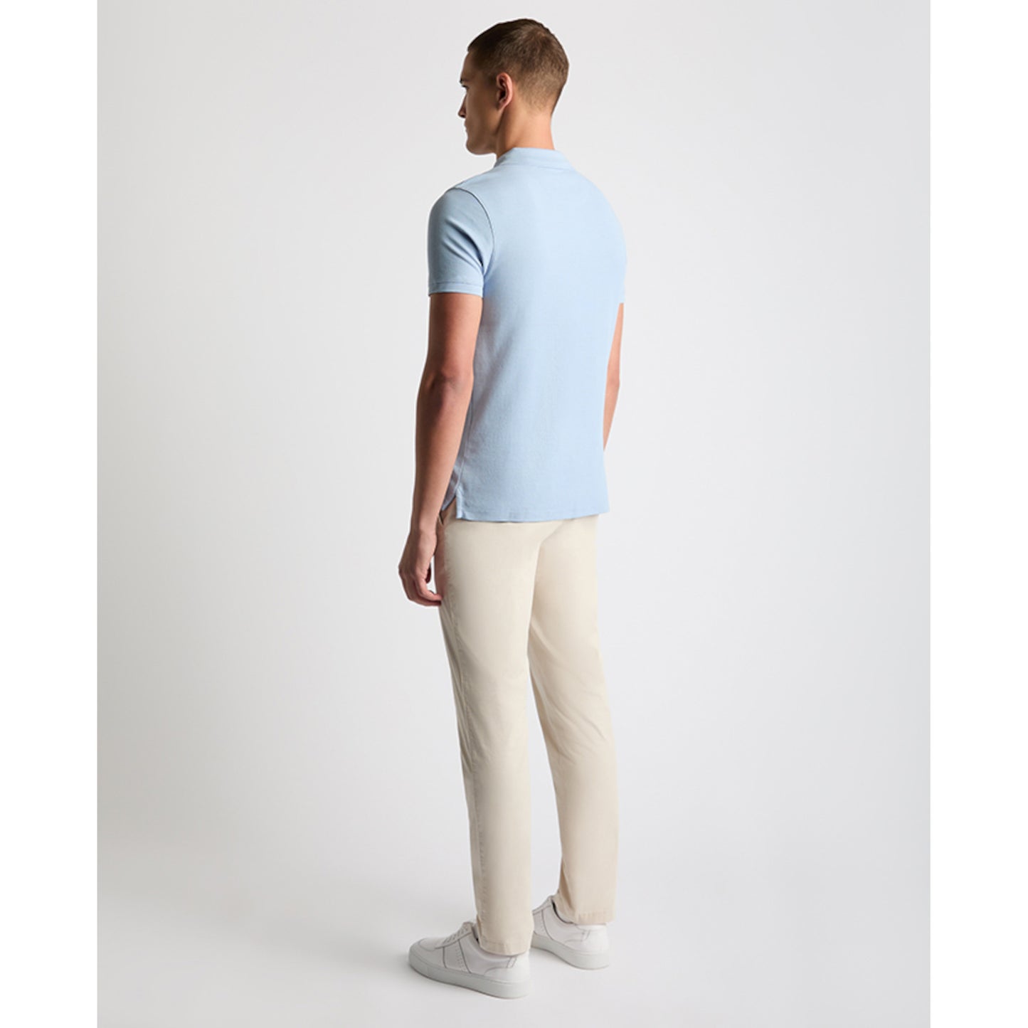 Remus Uomo 58803 22 Light Blue Short Sleeve Polo Shirt