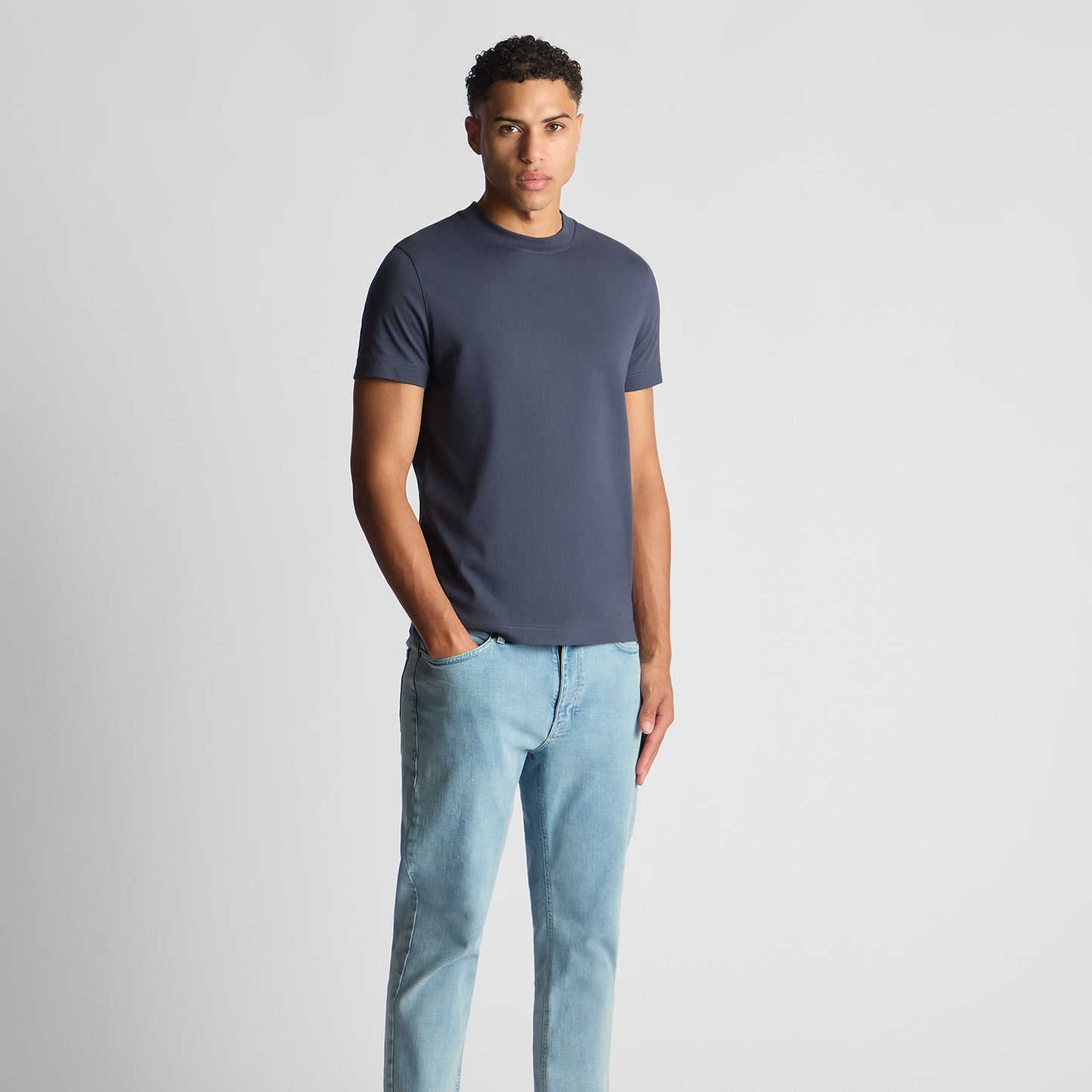 Remus Uomo 58810 78 Navy Plain T-Shirt