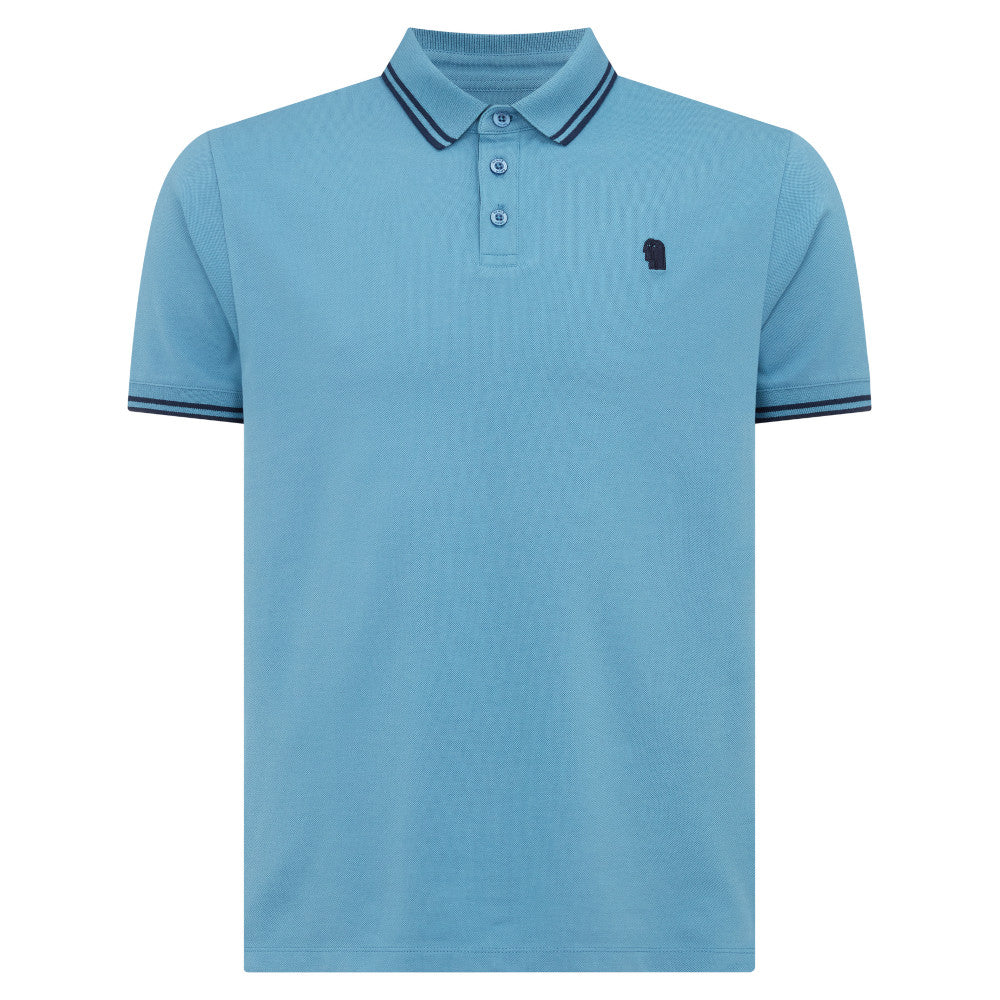 Remus Uomo 58830 23 Blue Short Sleeve Polo Shirt