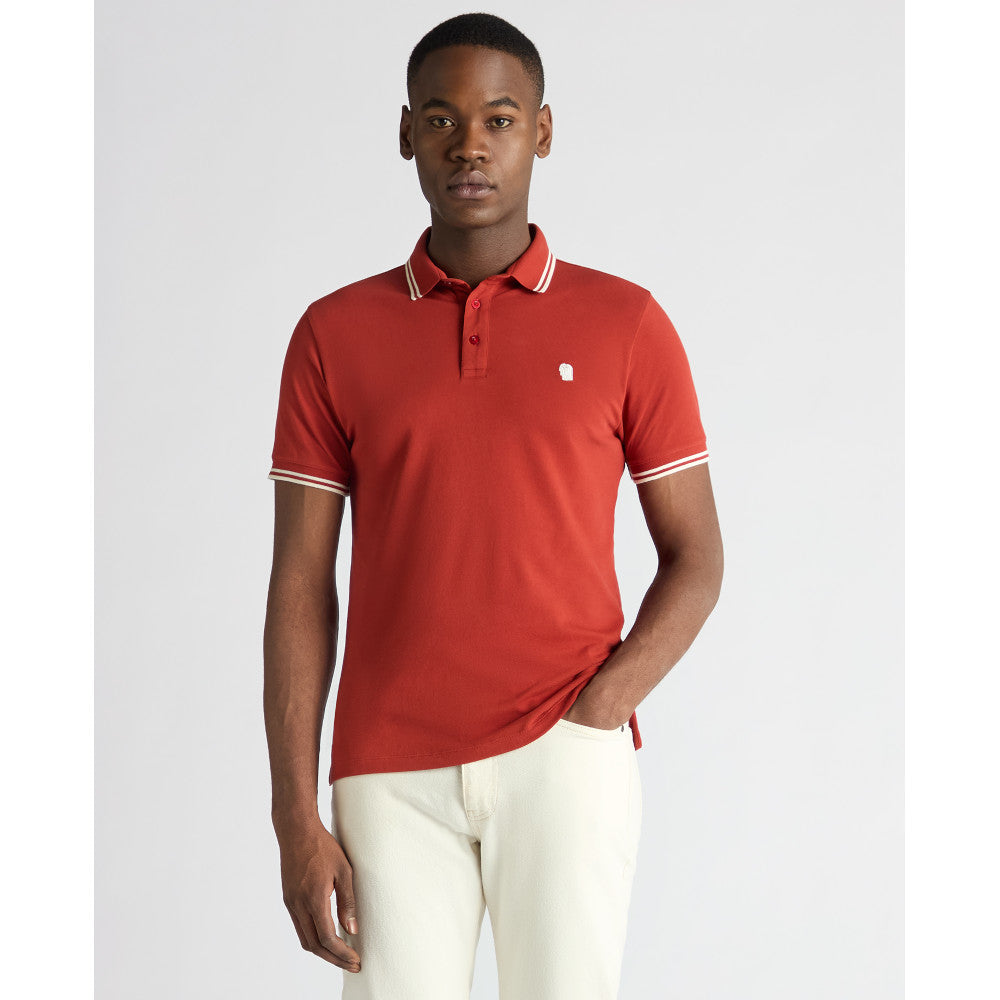 Remus Uomo 58830 59 Rust Short Sleeve Polo Shirt