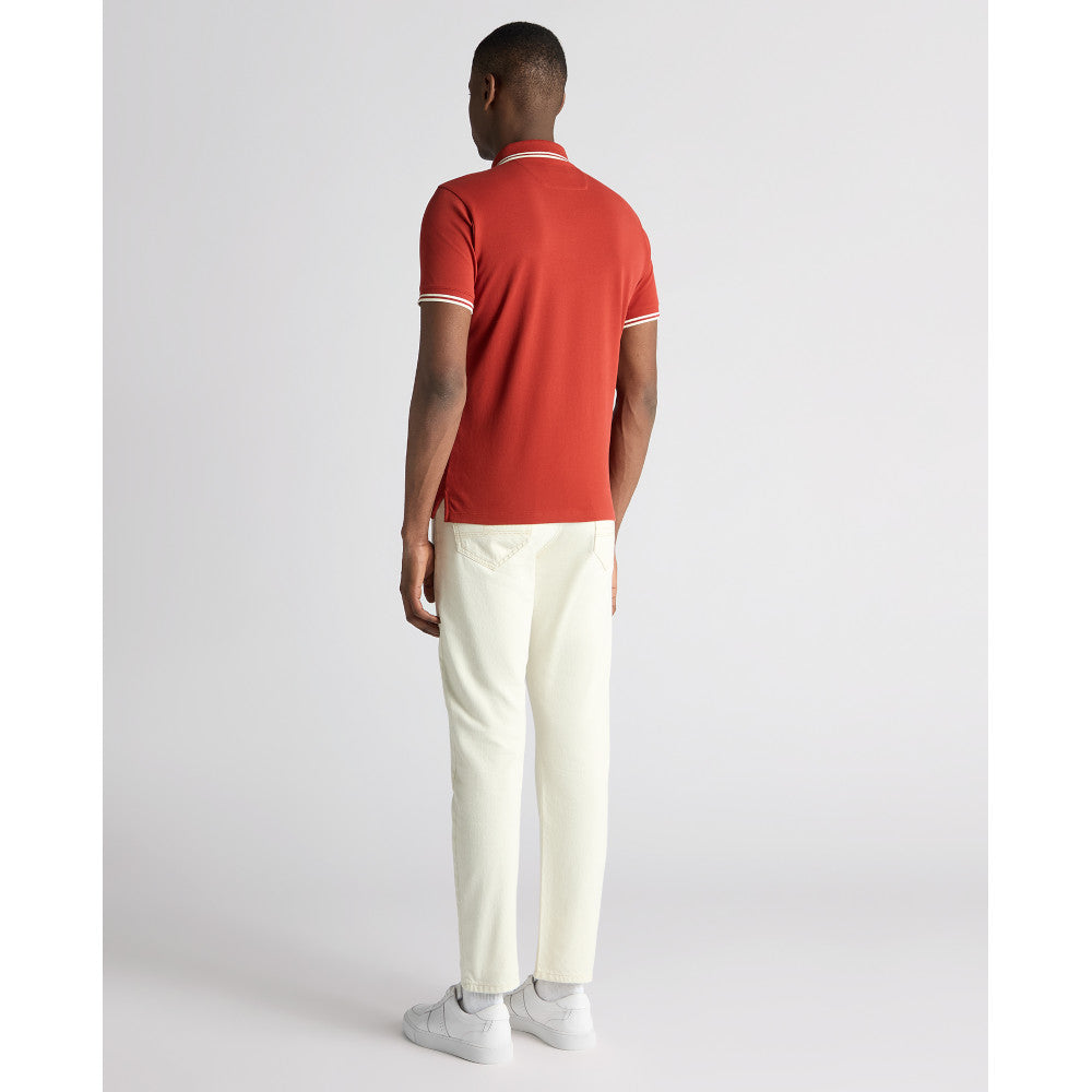 Remus Uomo 58830 59 Rust Short Sleeve Polo Shirt