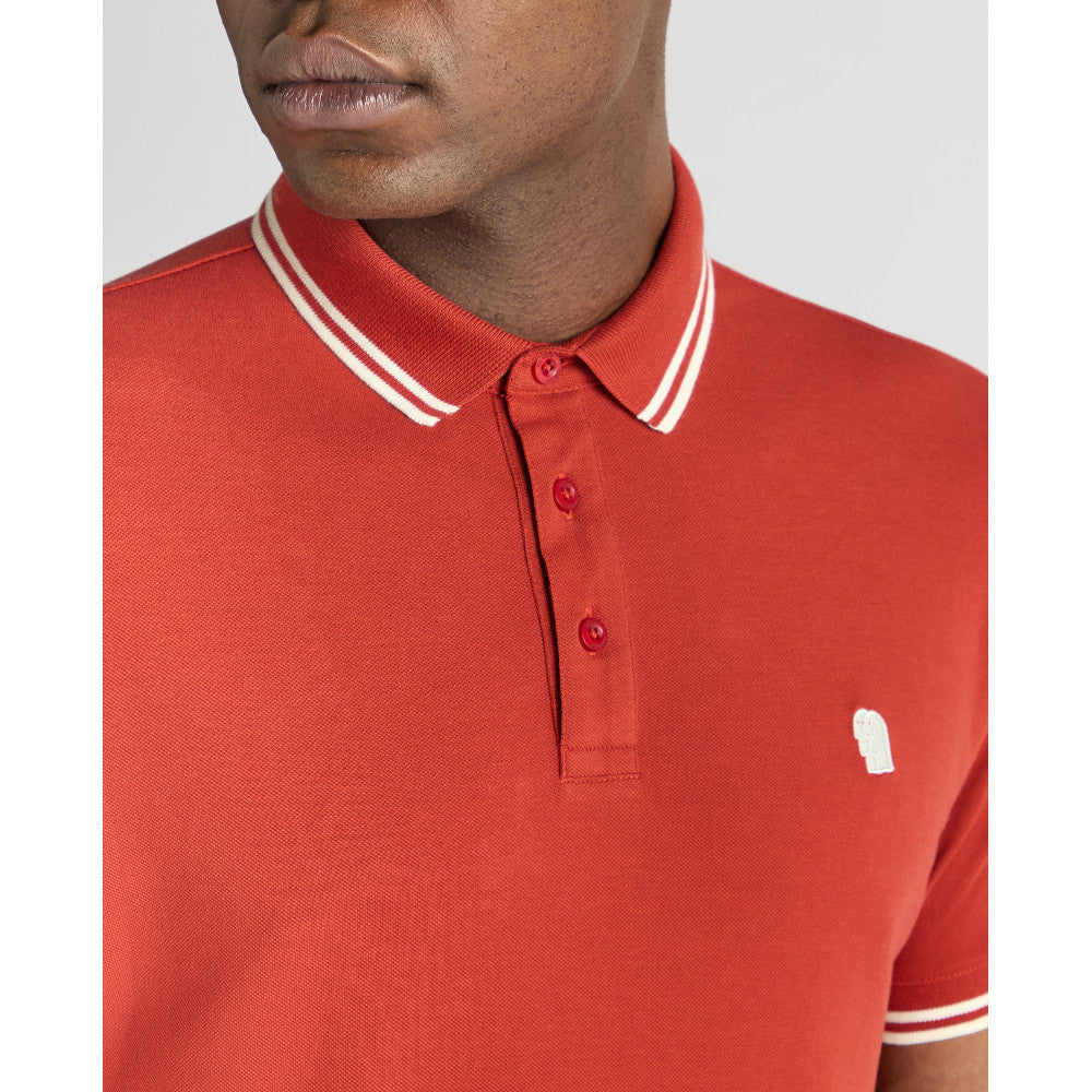 Remus Uomo 58830 59 Rust Short Sleeve Polo Shirt
