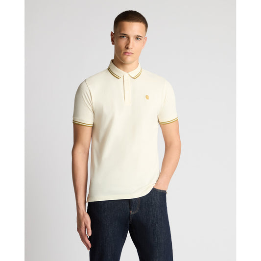 Remus Uomo 58830 90 Cream Short Sleeve Polo Shirt