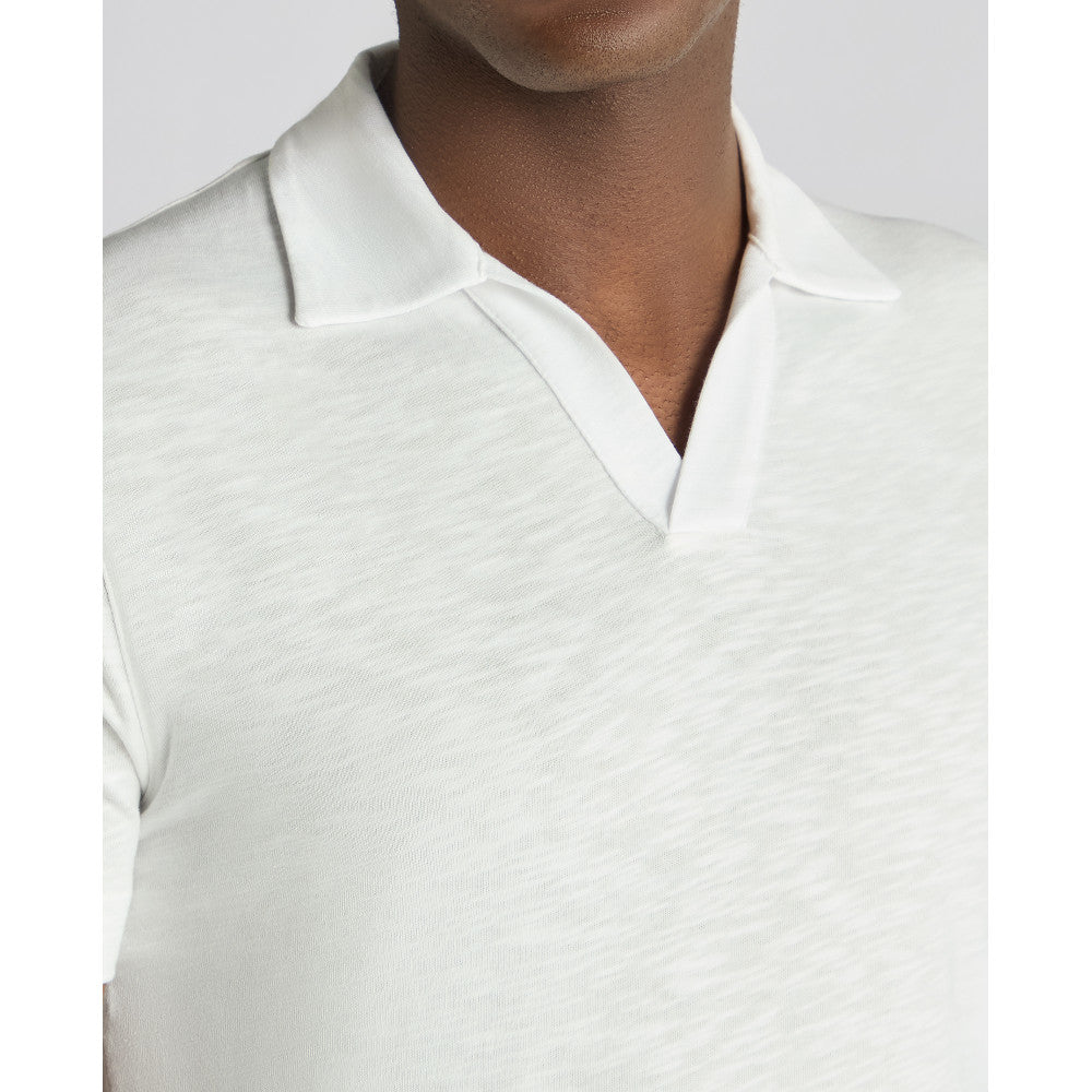 Remus Uomo 58832 01 White V-Neck Shirt