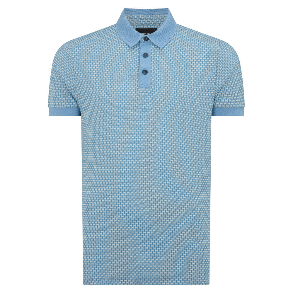 Remus Uomo 58835 23 Blue Short Sleeve Polo Shirt