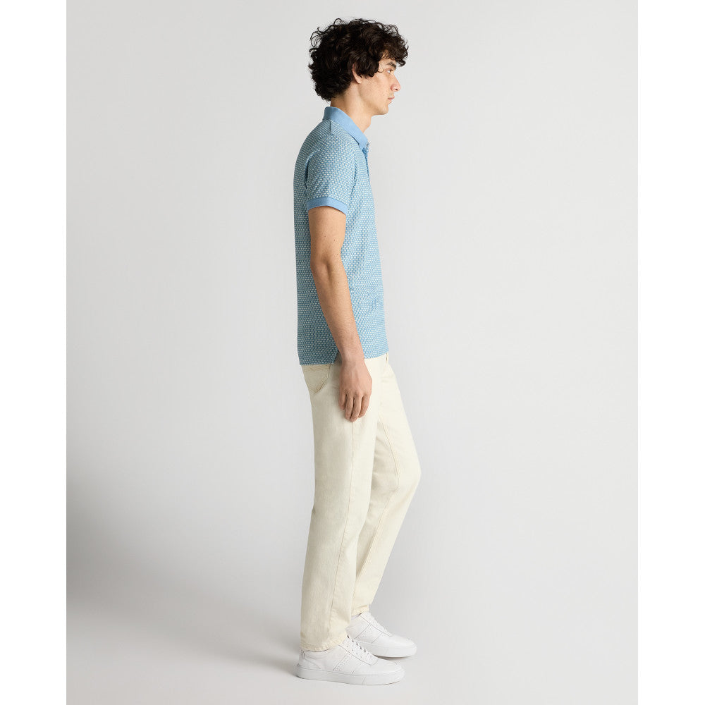 Remus Uomo 58835 23 Blue Short Sleeve Polo Shirt