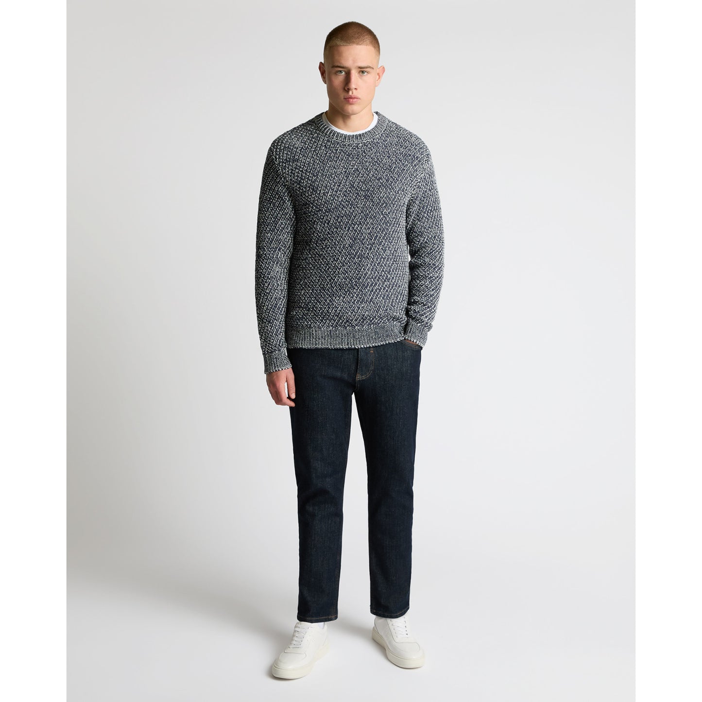 Remus Uomo 58851 28 Dark Blue Crew Neck Sweater