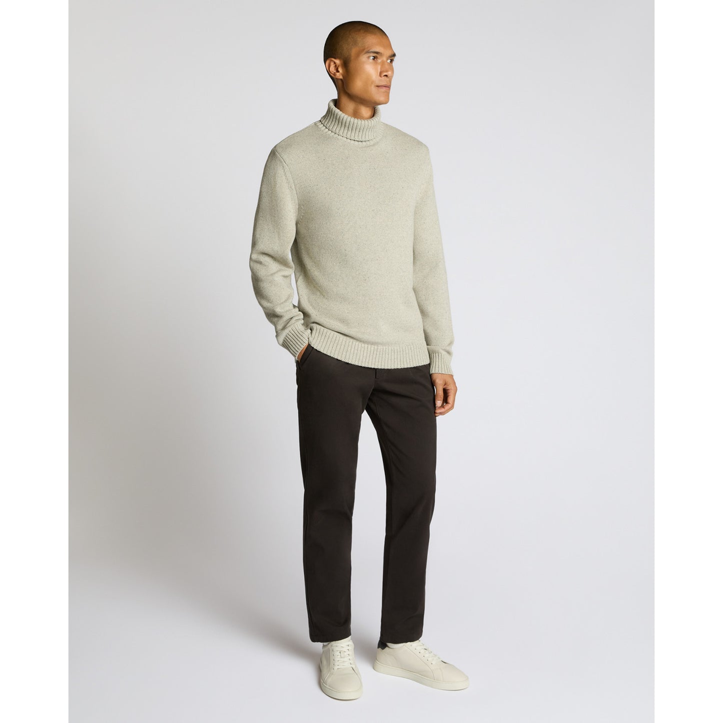 Remus Uomo 58853 02 Grey Roll Neck Sweater
