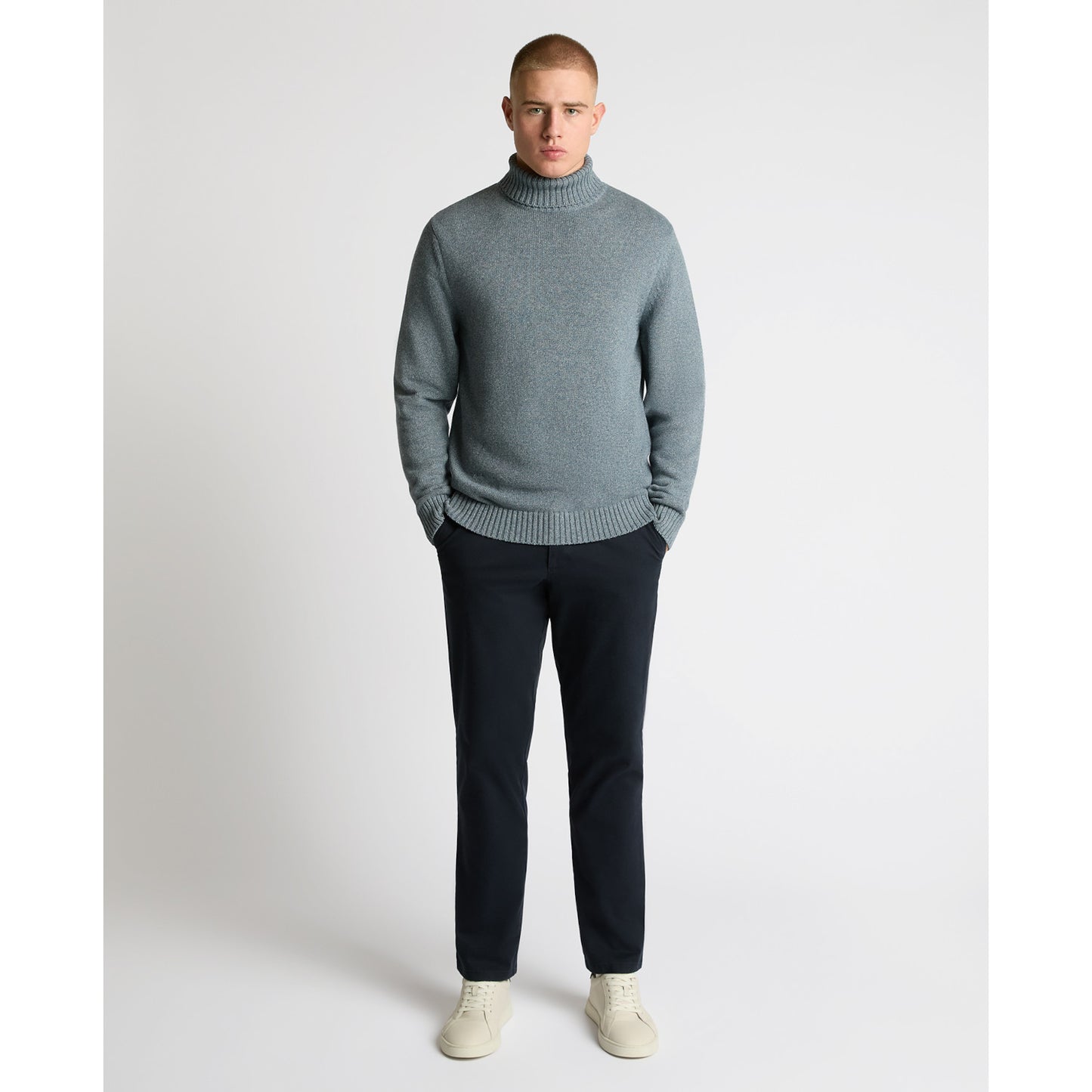 Remus Uomo 58853 27 Dark Blue Roll Neck Sweater