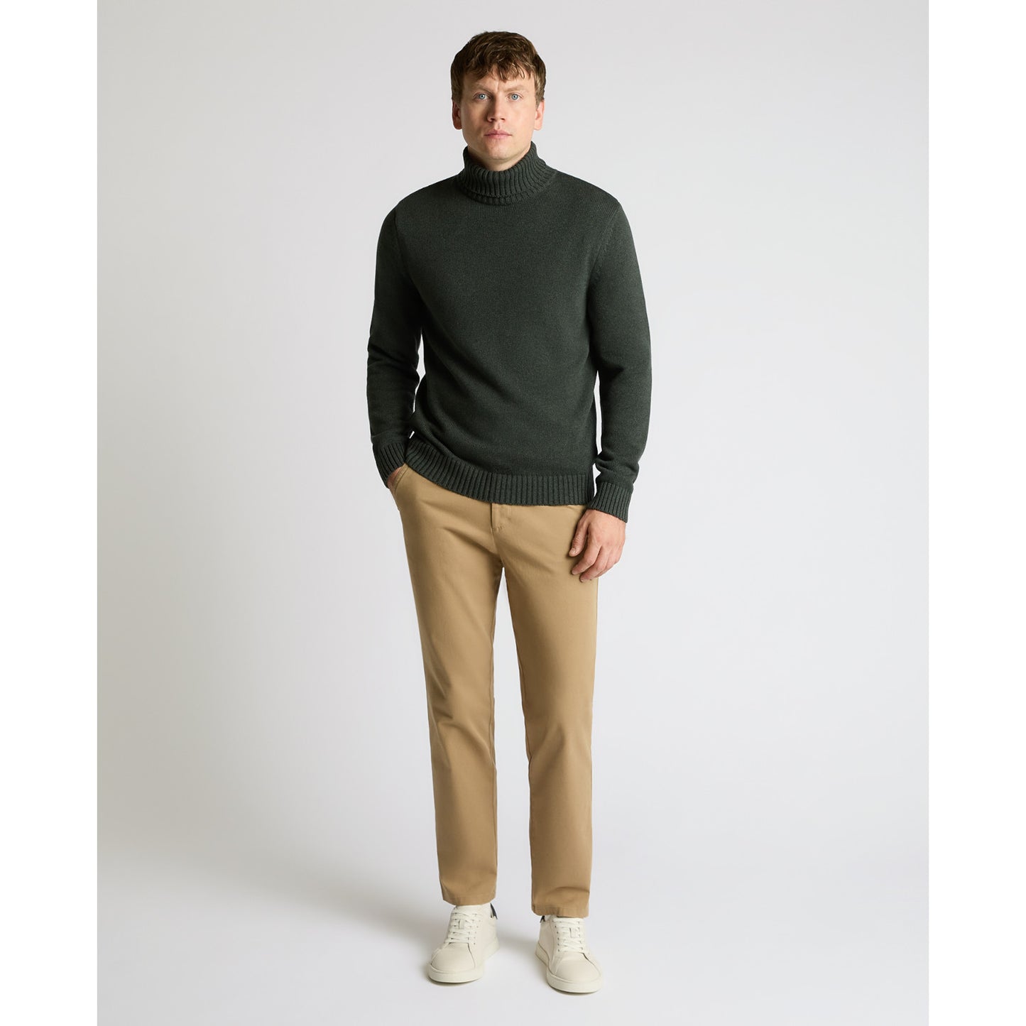 Remus Uomo 58853 38 Bronze Roll Neck Sweater