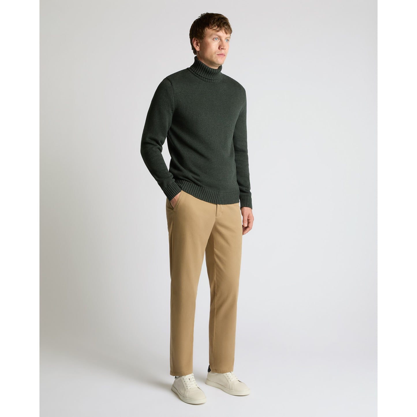 Remus Uomo 58853 38 Bronze Roll Neck Sweater