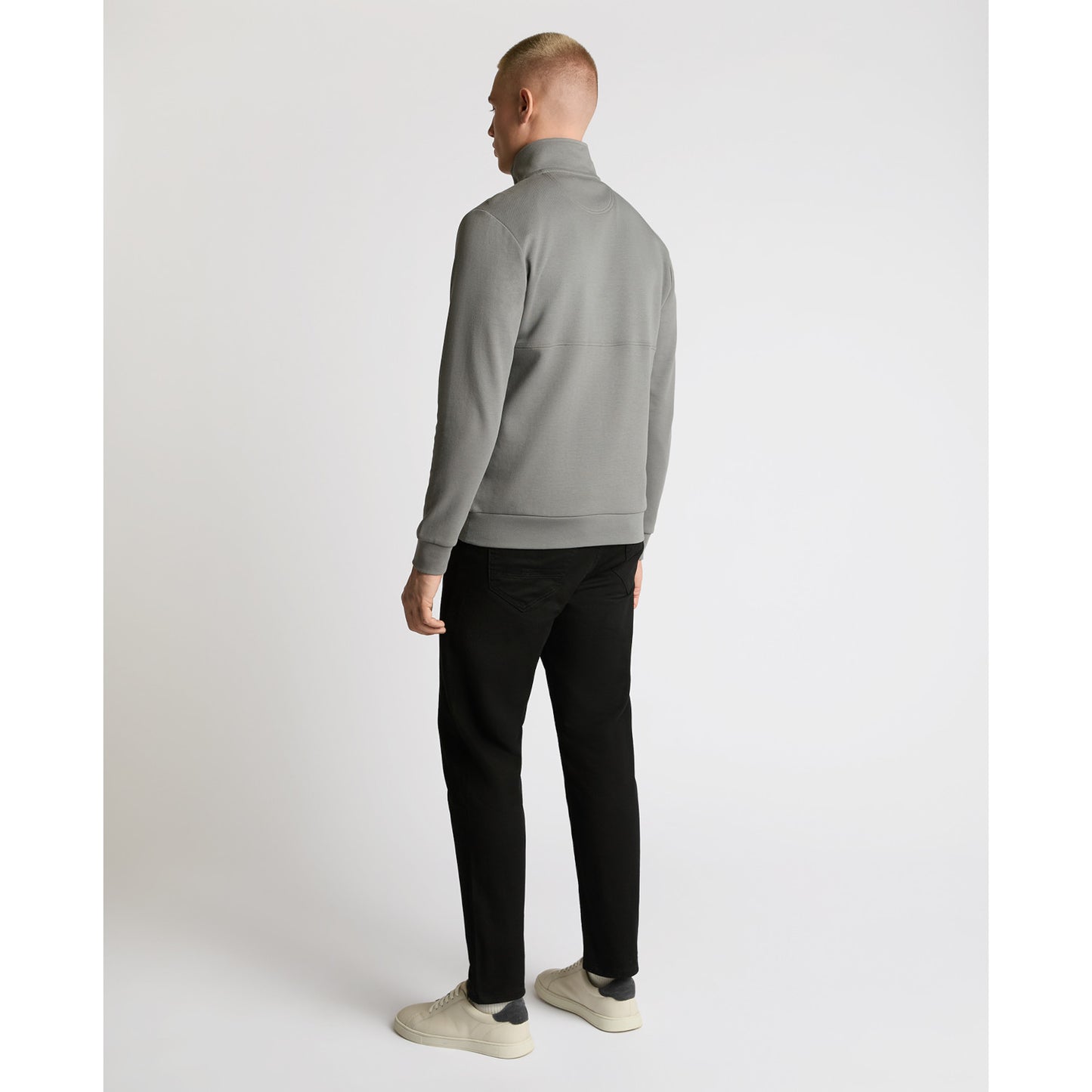 Remus Uomo 58867 06 Grey Half Zip Sweatshirt