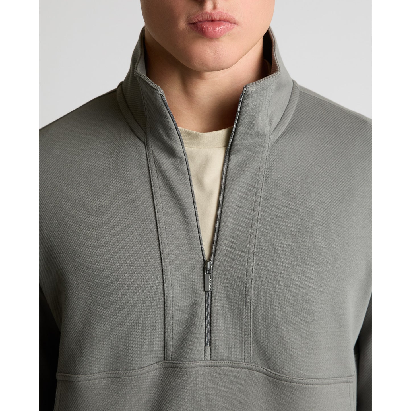 Remus Uomo 58867 06 Grey Half Zip Sweatshirt