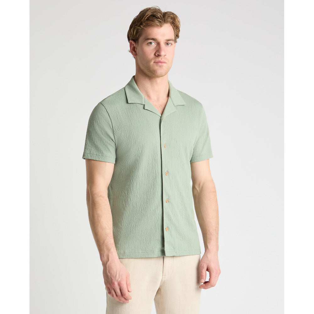 Remus Uomo 58878 32 Iceberg Green Short Sleeve Cuban Collar