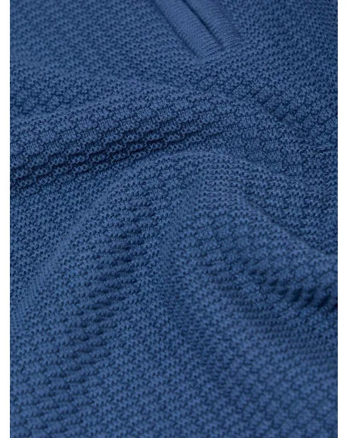 Remus Uomo 58892 25 Blue Long Sleeve Knit Half Zip