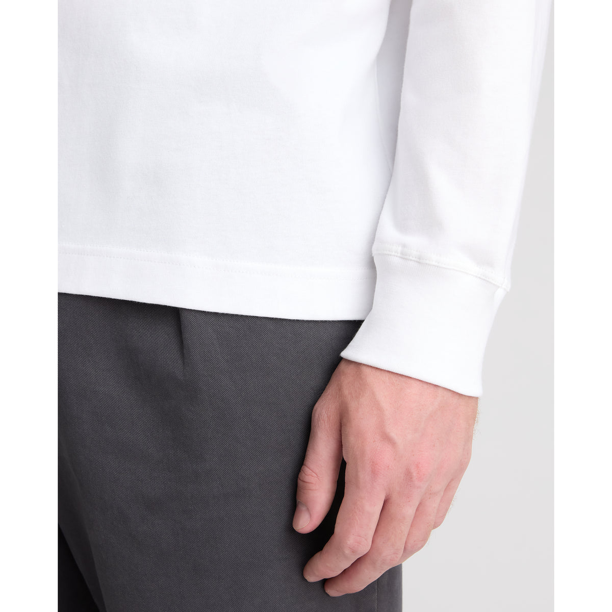 Remus Uomo 58910 01 White Long Sleeve Crew