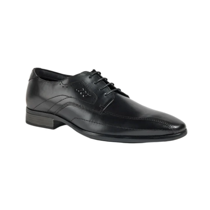 Pod Duke Black Tram Line Derby Shoe