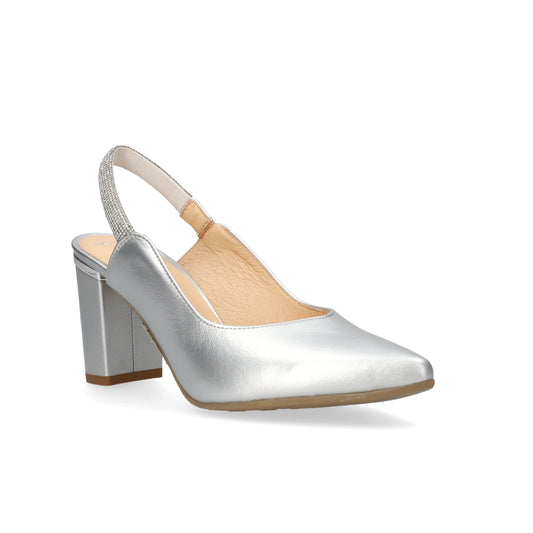 Bioeco By Arka 04186-2439+1661 Silver Dress Shoes