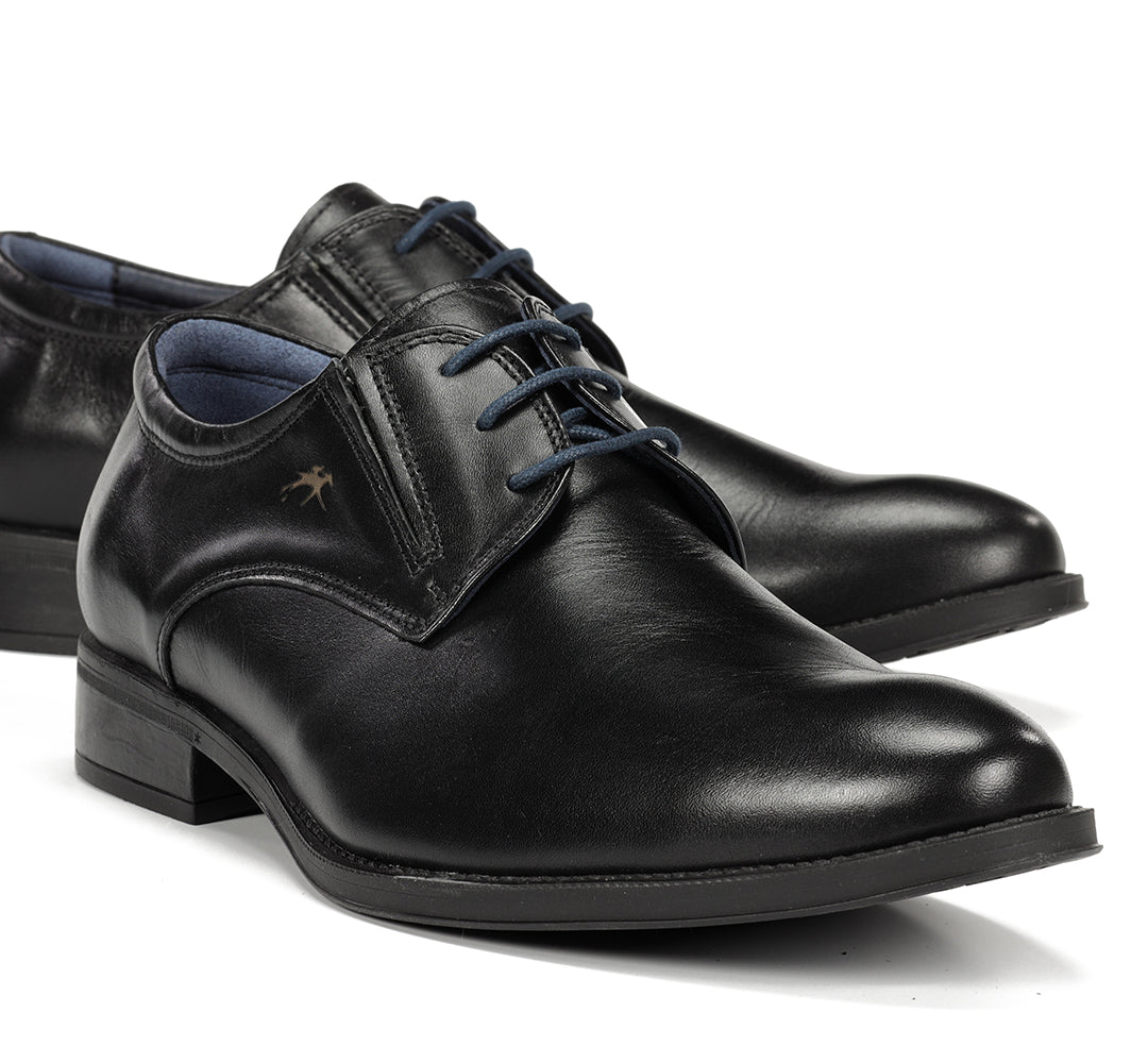 Fluchos 8410W Memory Black Extra Wide Black Casual Shoes