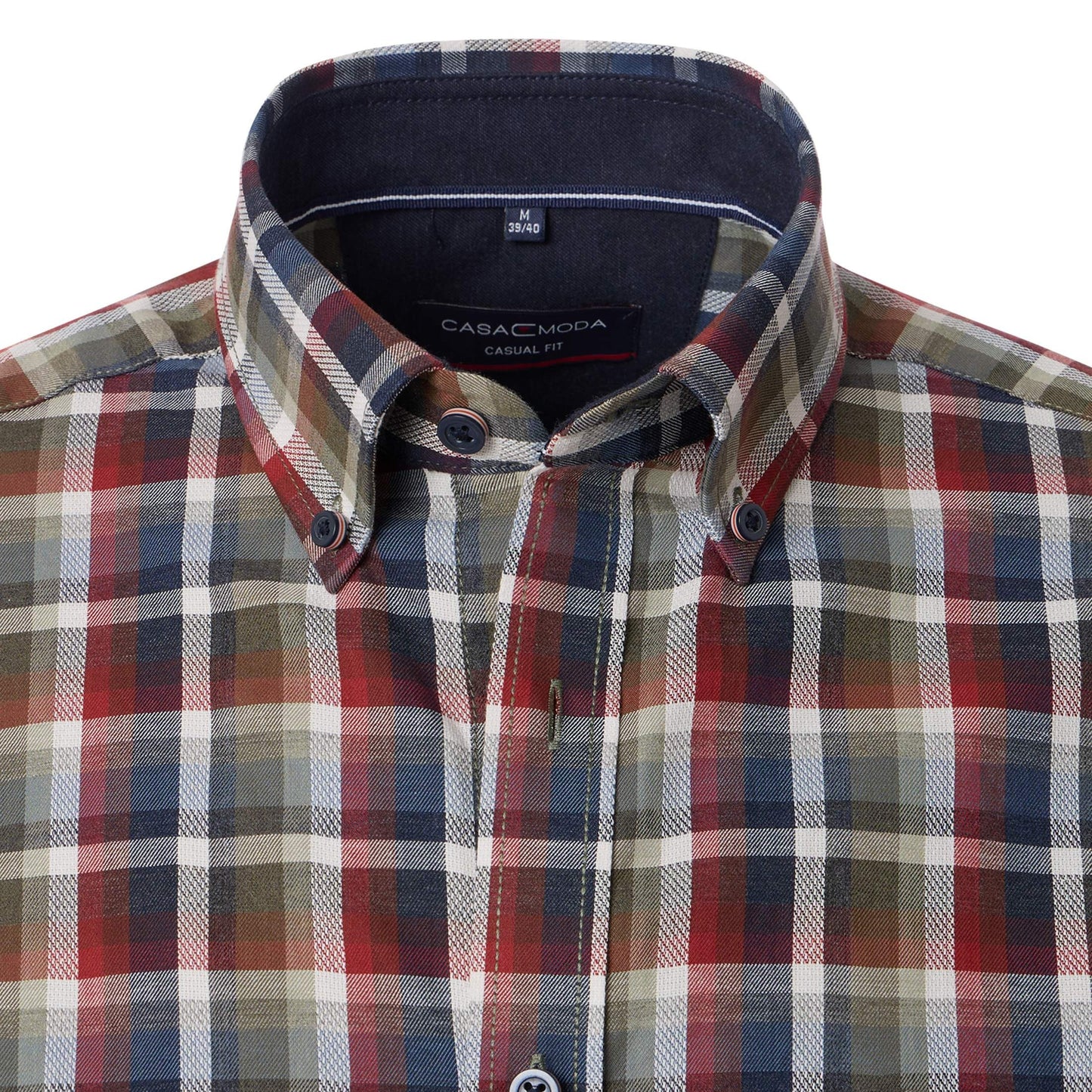 Casa Moda 444304100 450 Tangerine Casual Fit Shirt