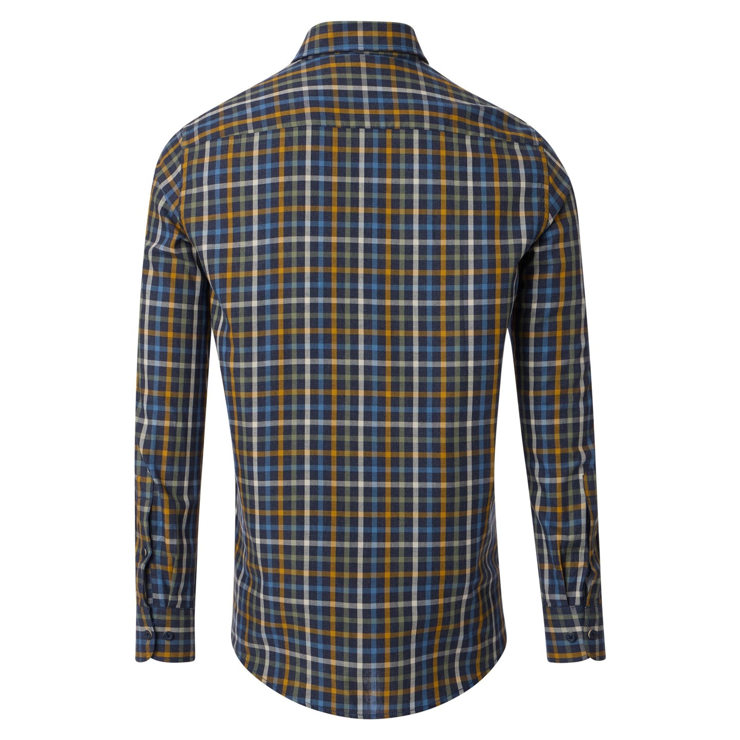 Casa Moda 444304100 100 Blue Long Sleeve Casual Shirt
