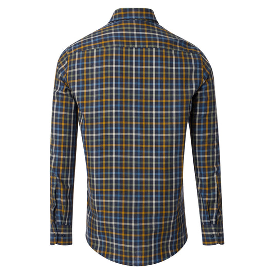 Casa Moda 444304100 100 Blue Long Sleeve Casual Shirt