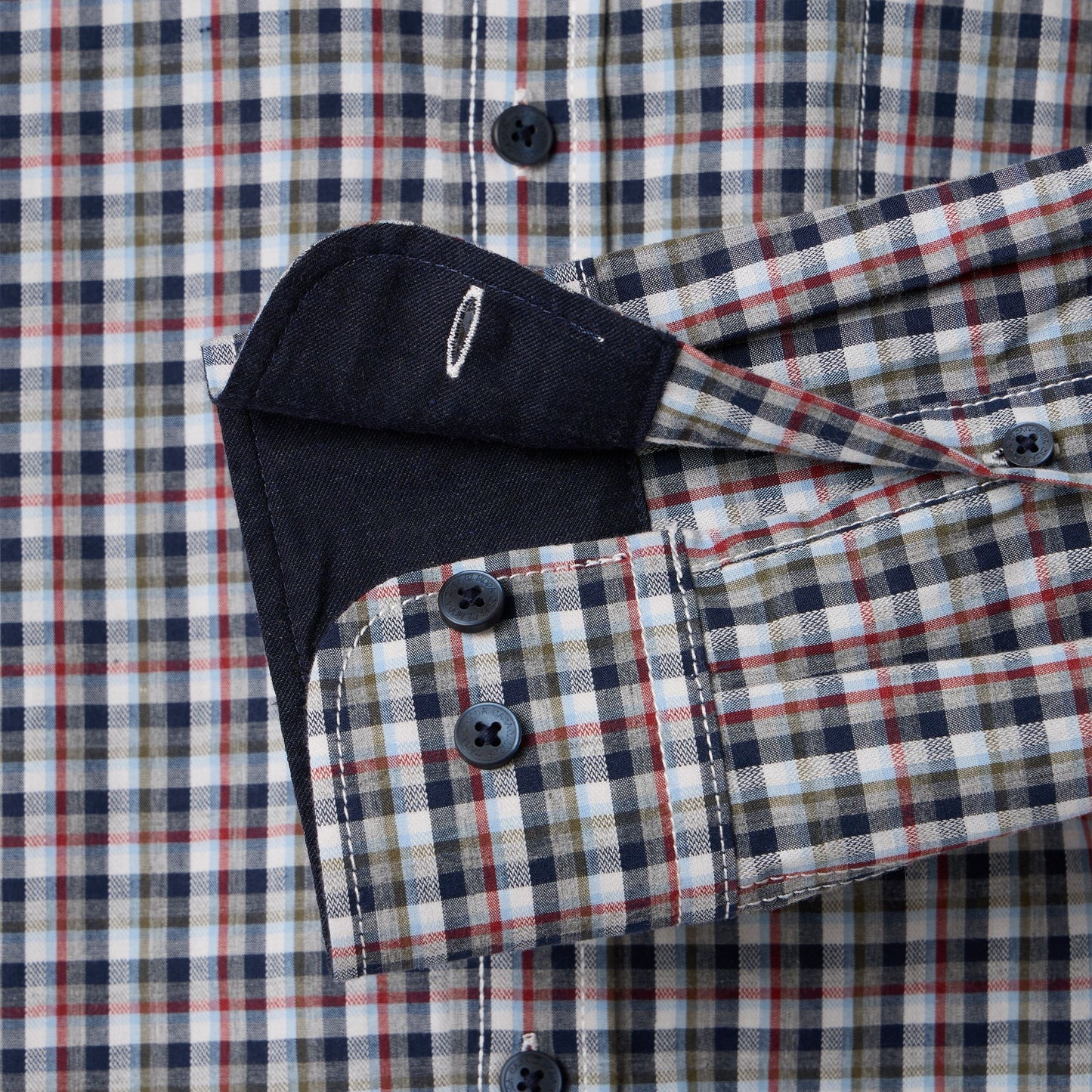 Casa Moda 444306300 100 Blue Casual Fit Shirt
