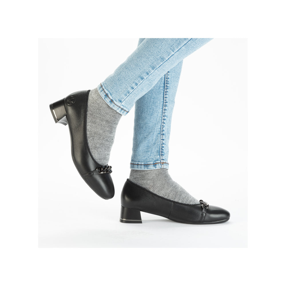 Rieker 45069-00 Violet Black Casual Shoes