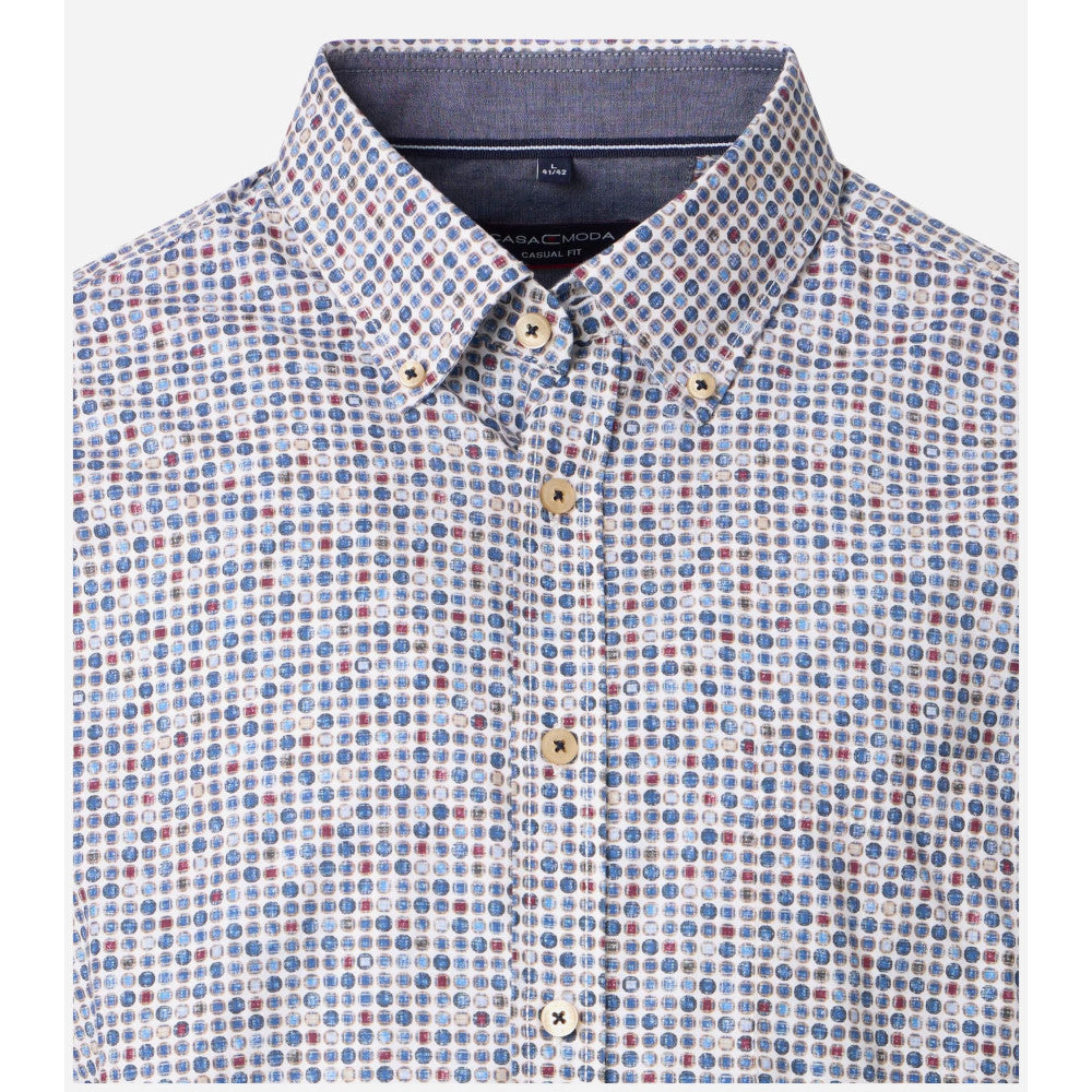 Casa Moda 454485200 100 Blue Casual Shirt