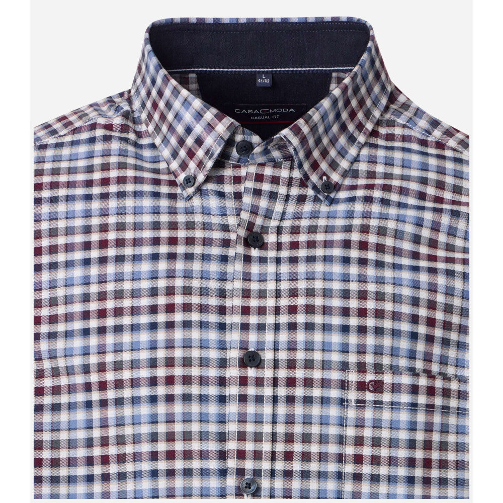 Casa Moda 454485300 100 Blue Casual Shirt
