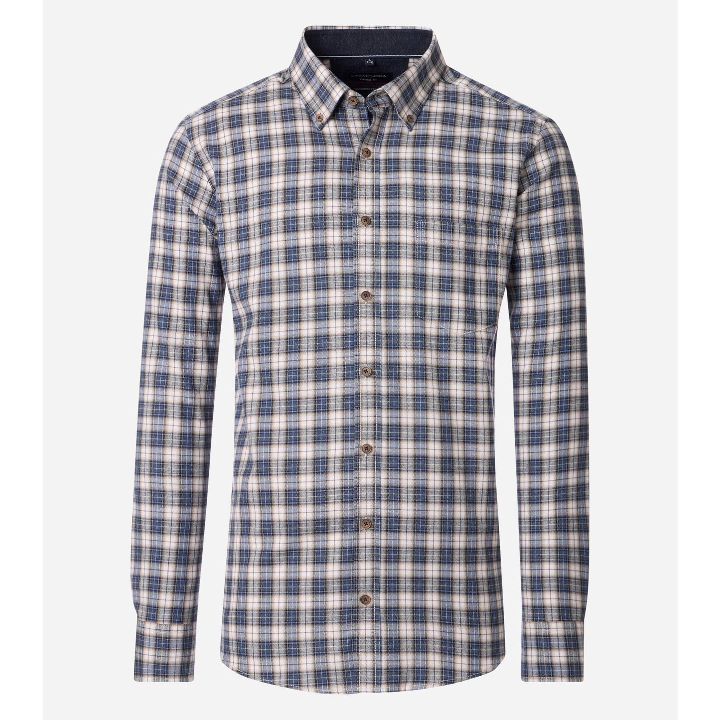 Casa Moda 454488300 100 Blue Casual Shirt