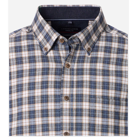 Casa Moda 454488300 100 Blue Casual Shirt