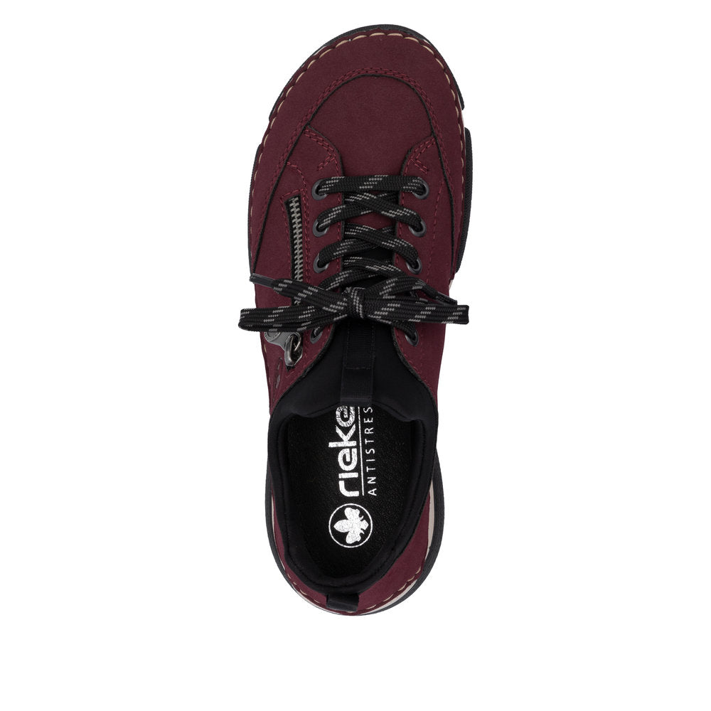 Rieker 45973-36 Burgundy Wine Casual Shoes