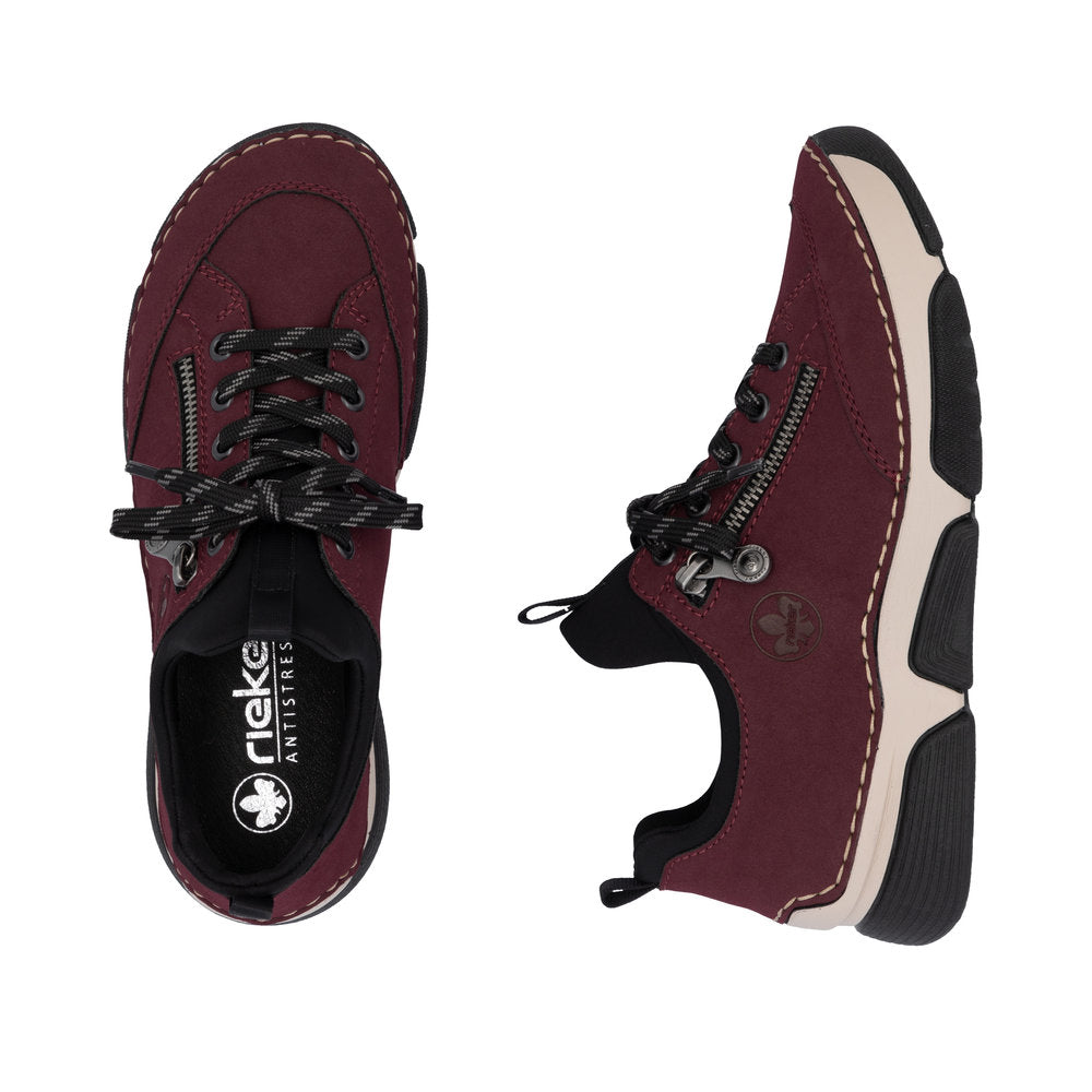 Rieker 45973-36 Burgundy Wine Casual Shoes