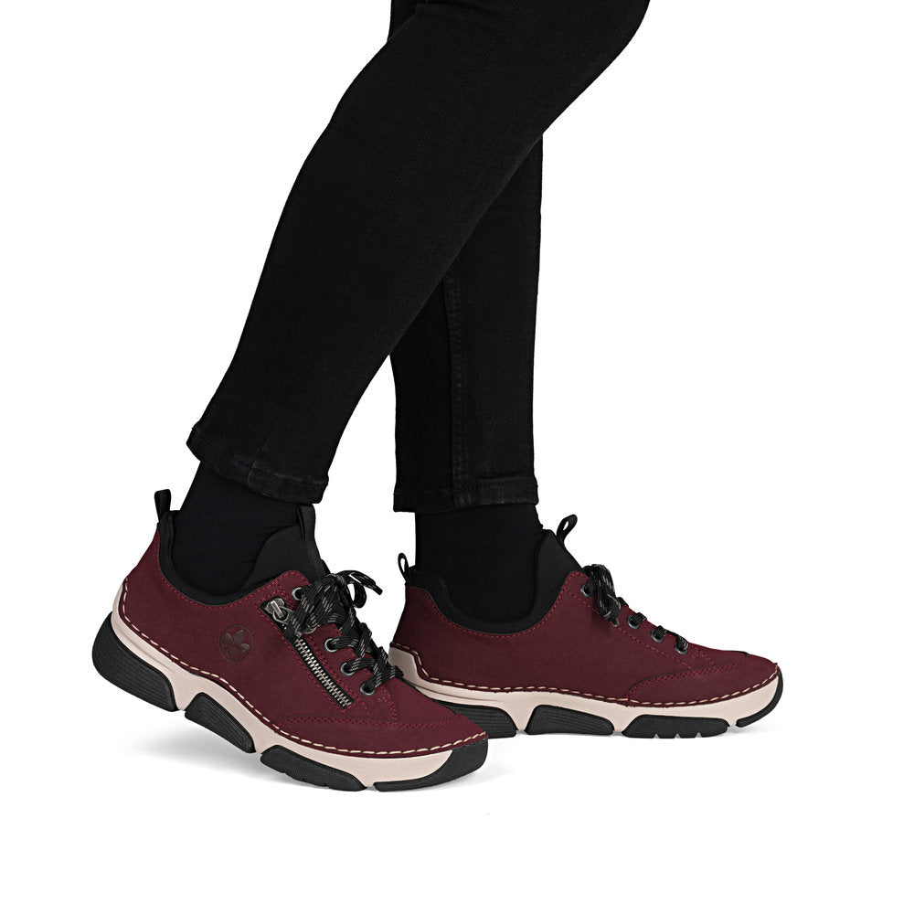 Rieker 45973-36 Burgundy Wine Casual Shoes