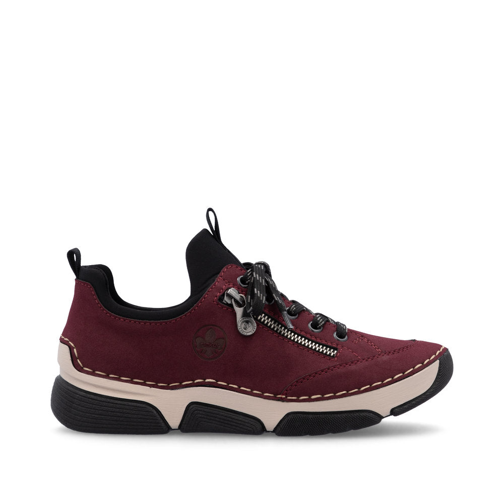 Rieker 45973-36 Burgundy Wine Casual Shoes