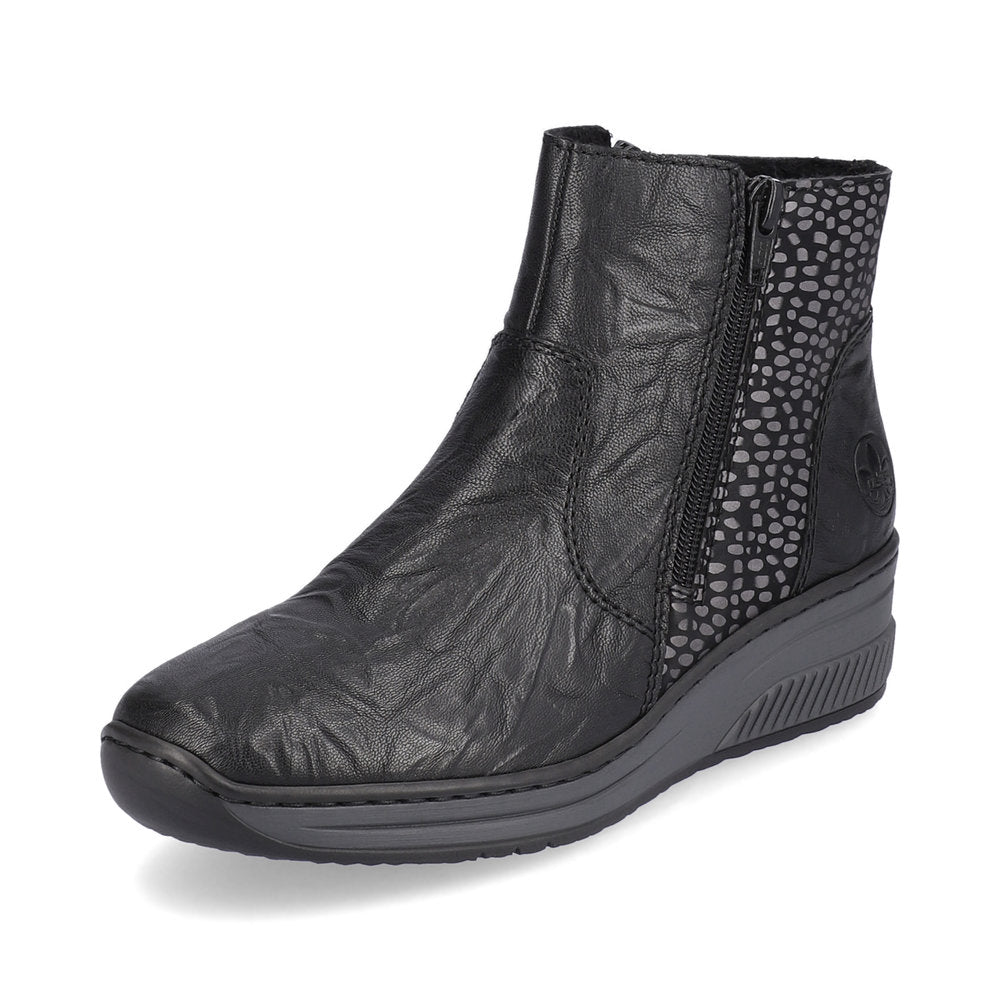 Rieker 48759-00 Doris Black Boots