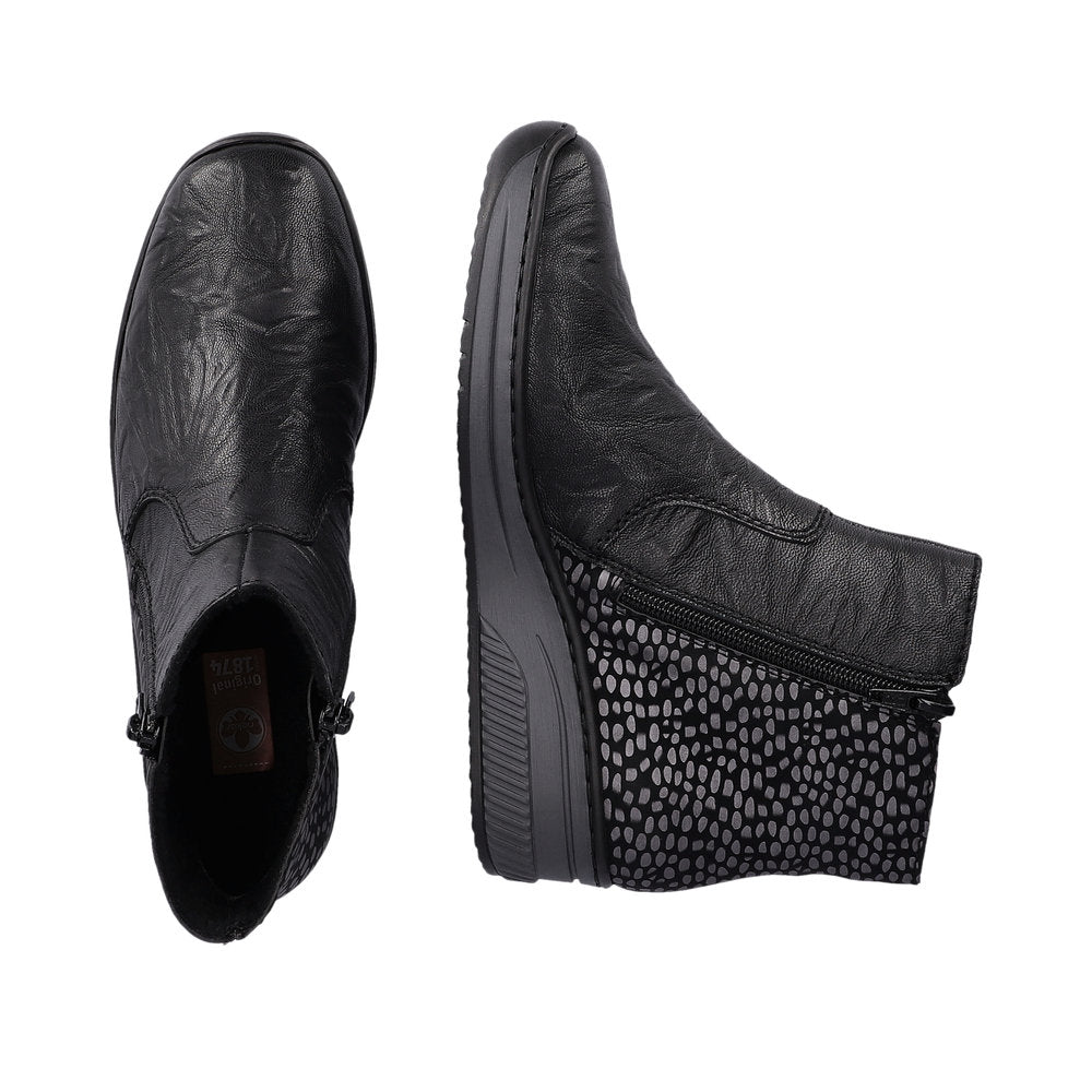 Rieker 48759-00 Doris Black Boots