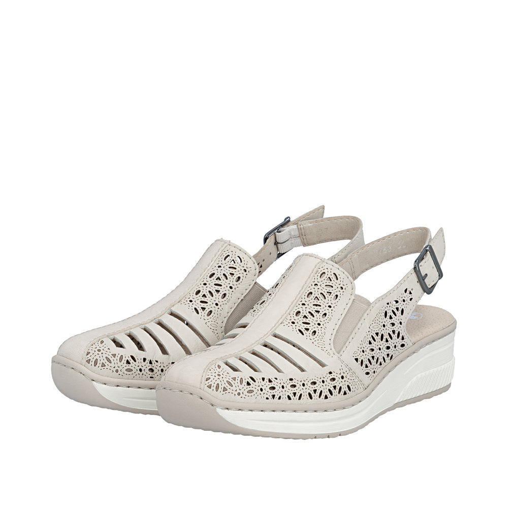 Rieker 48763-60 Cream Casual Shoes