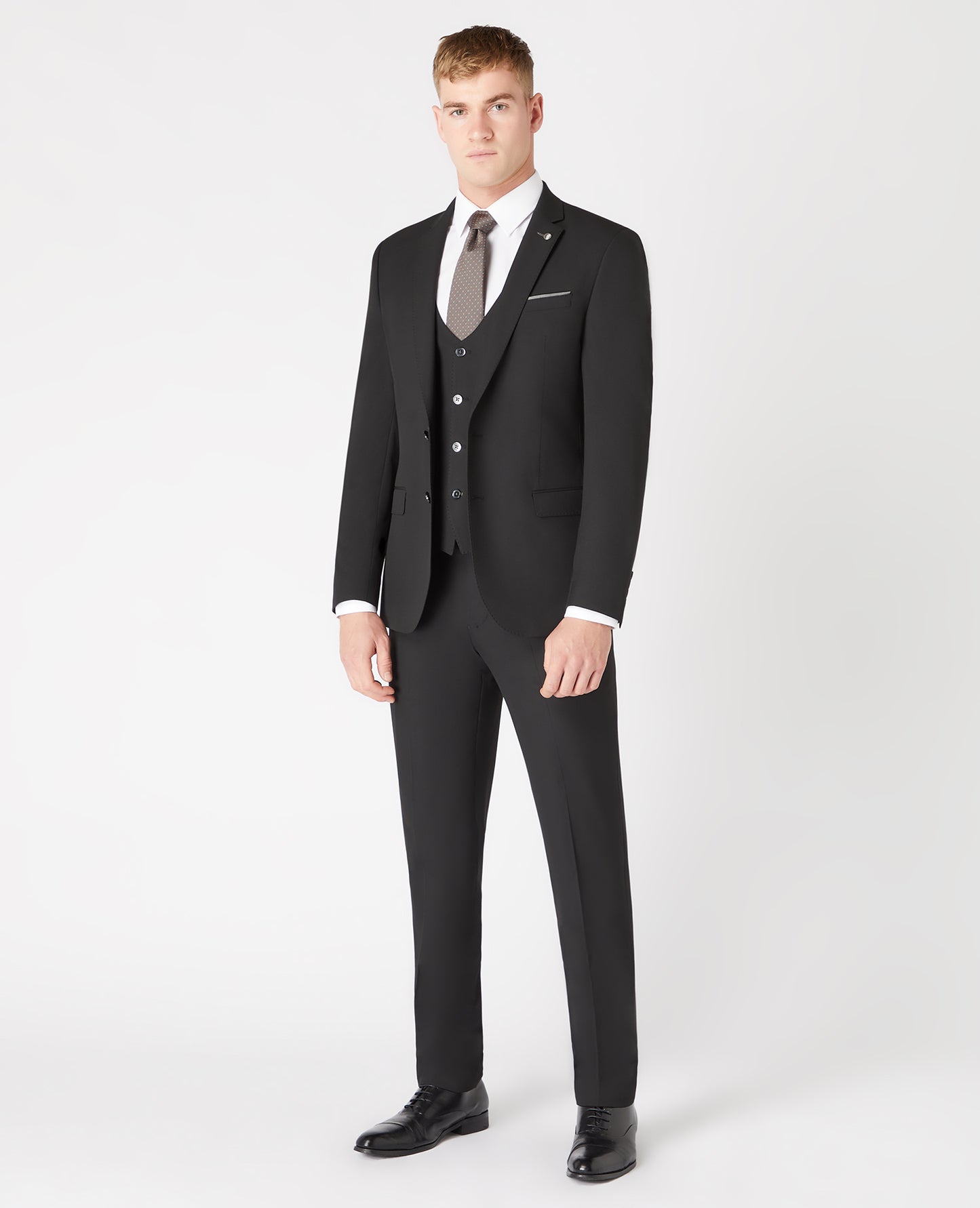 Remus Uomo 11880 00 Black Slim Suit Jacket