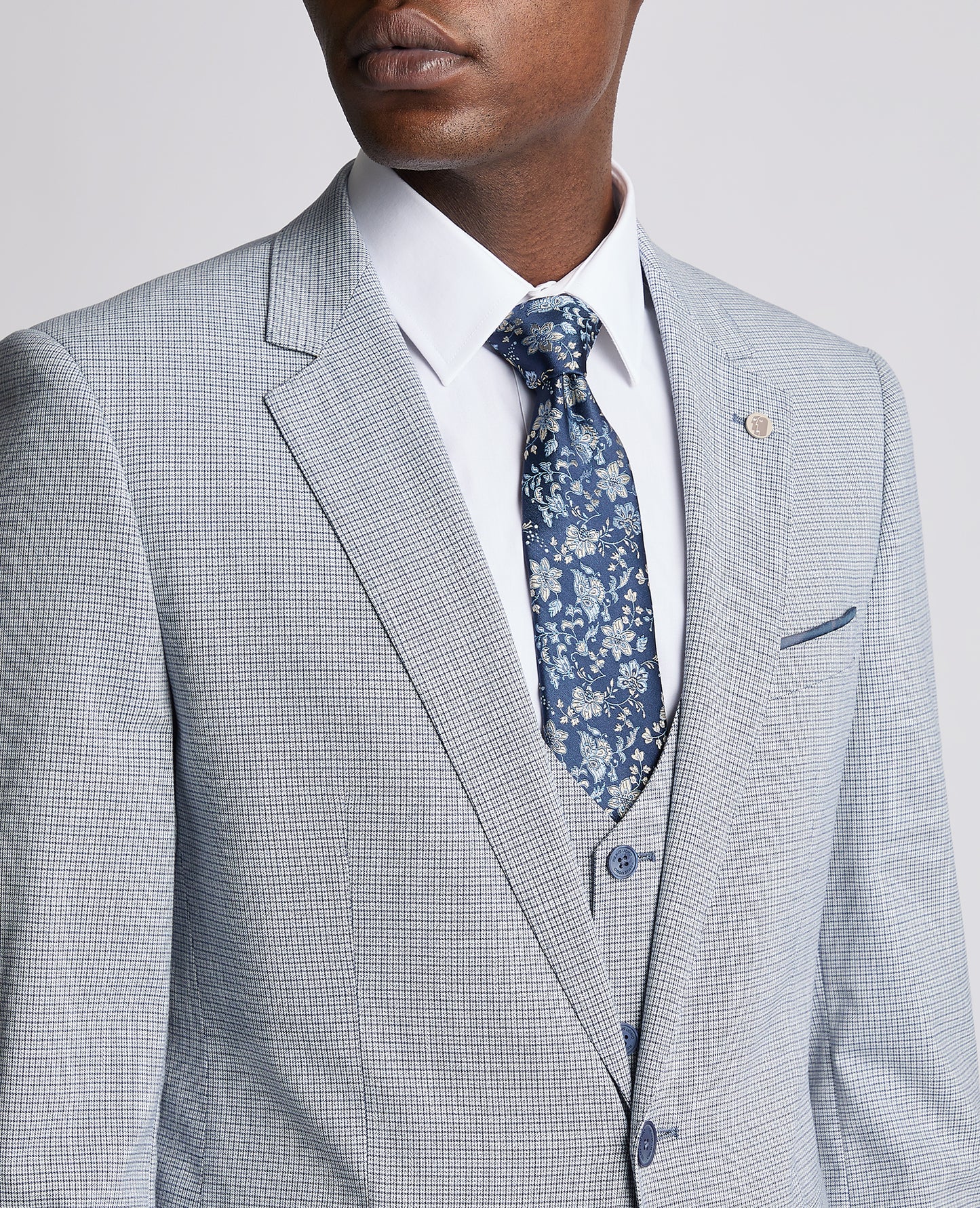 Remus Uomo 12253 22 Light Blue Tapered Petro Suit Jacket