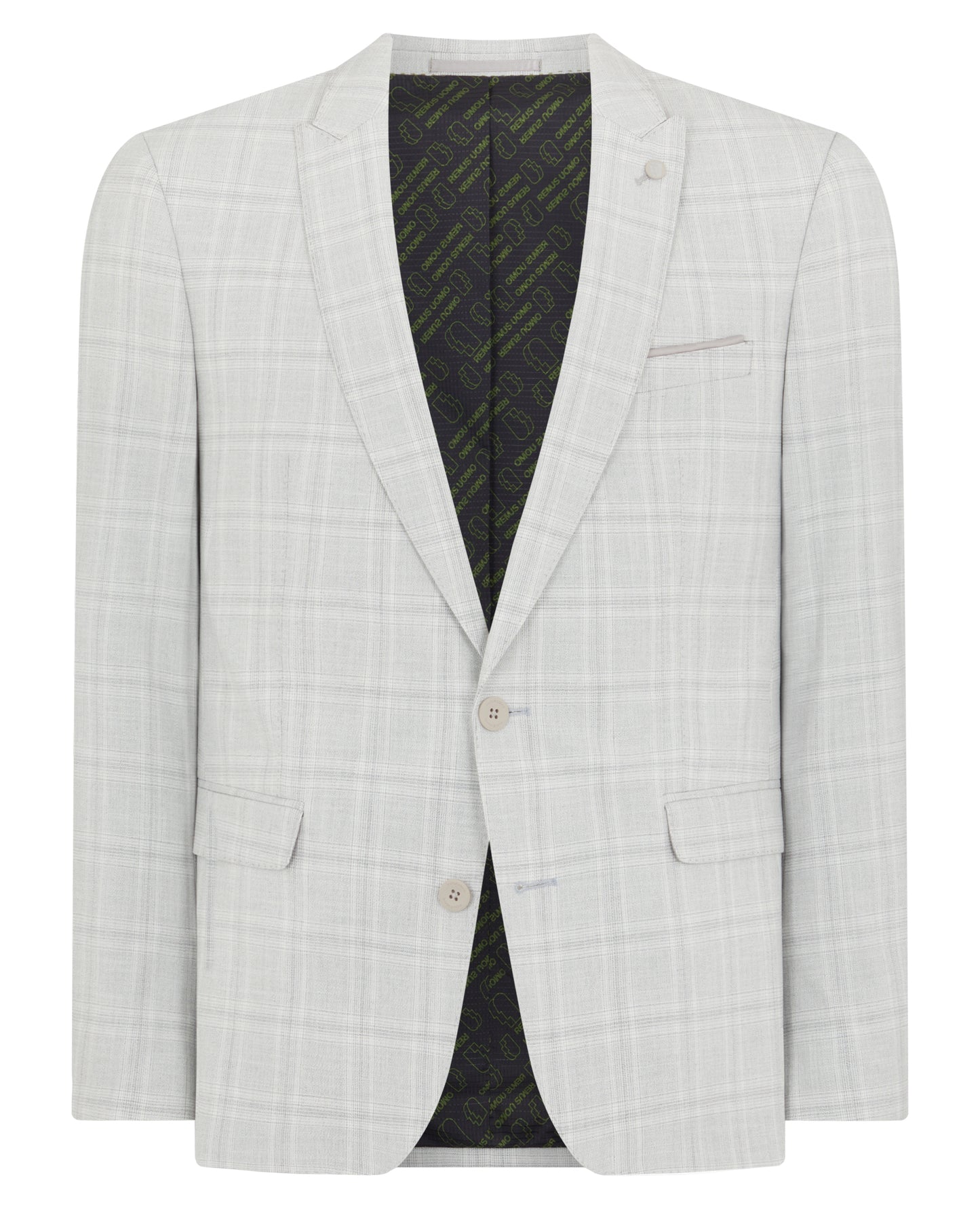 Remus Uomo 12262 02 Light Grey Tapered Suit Jacket