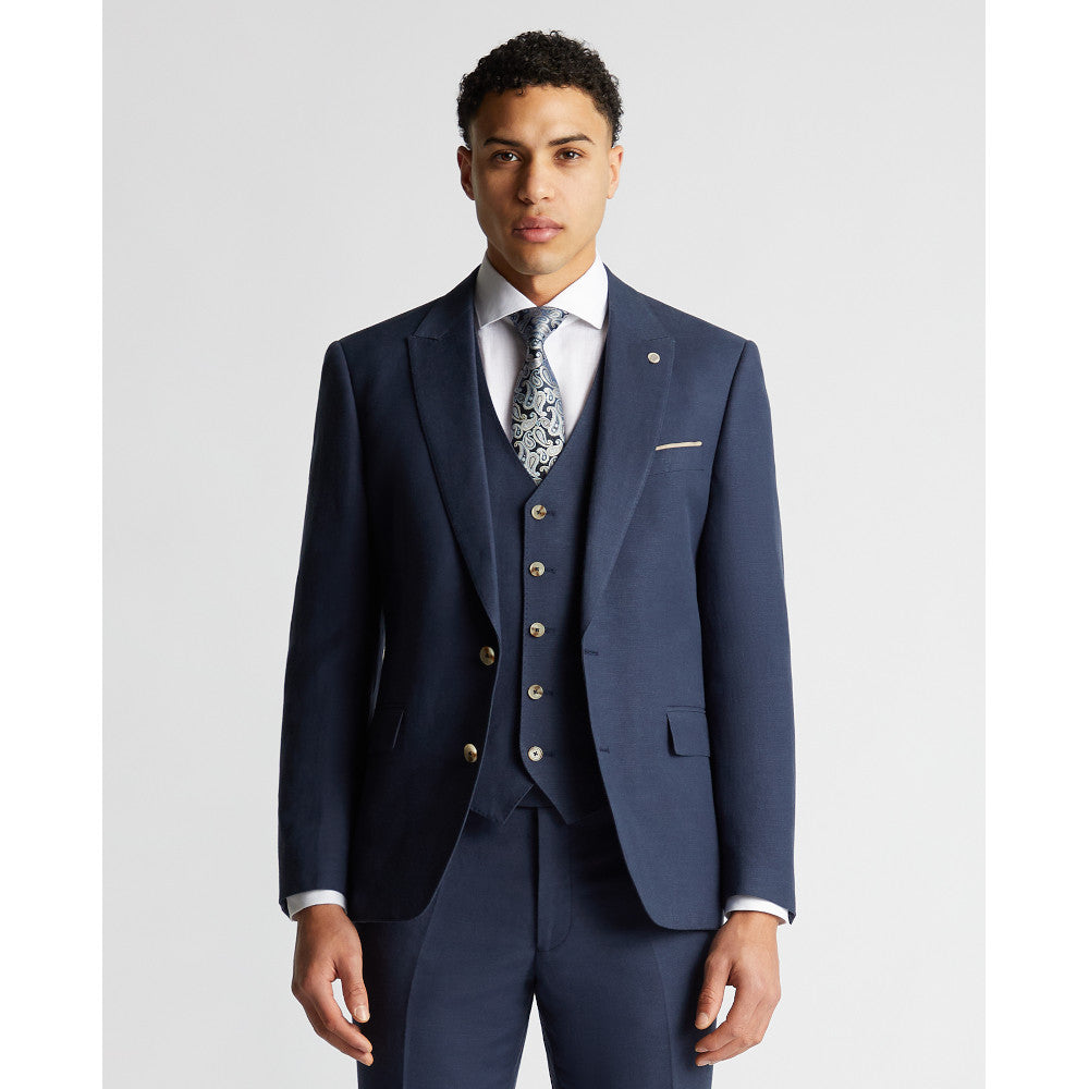 Remus Uomo 12271 28 Slate Blue Tapered Suit Jacket