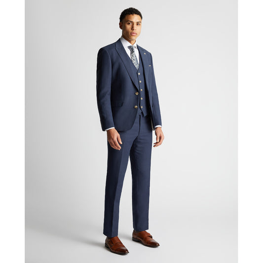 Remus Uomo 12271 28 Slate Blue Tapered Suit Jacket