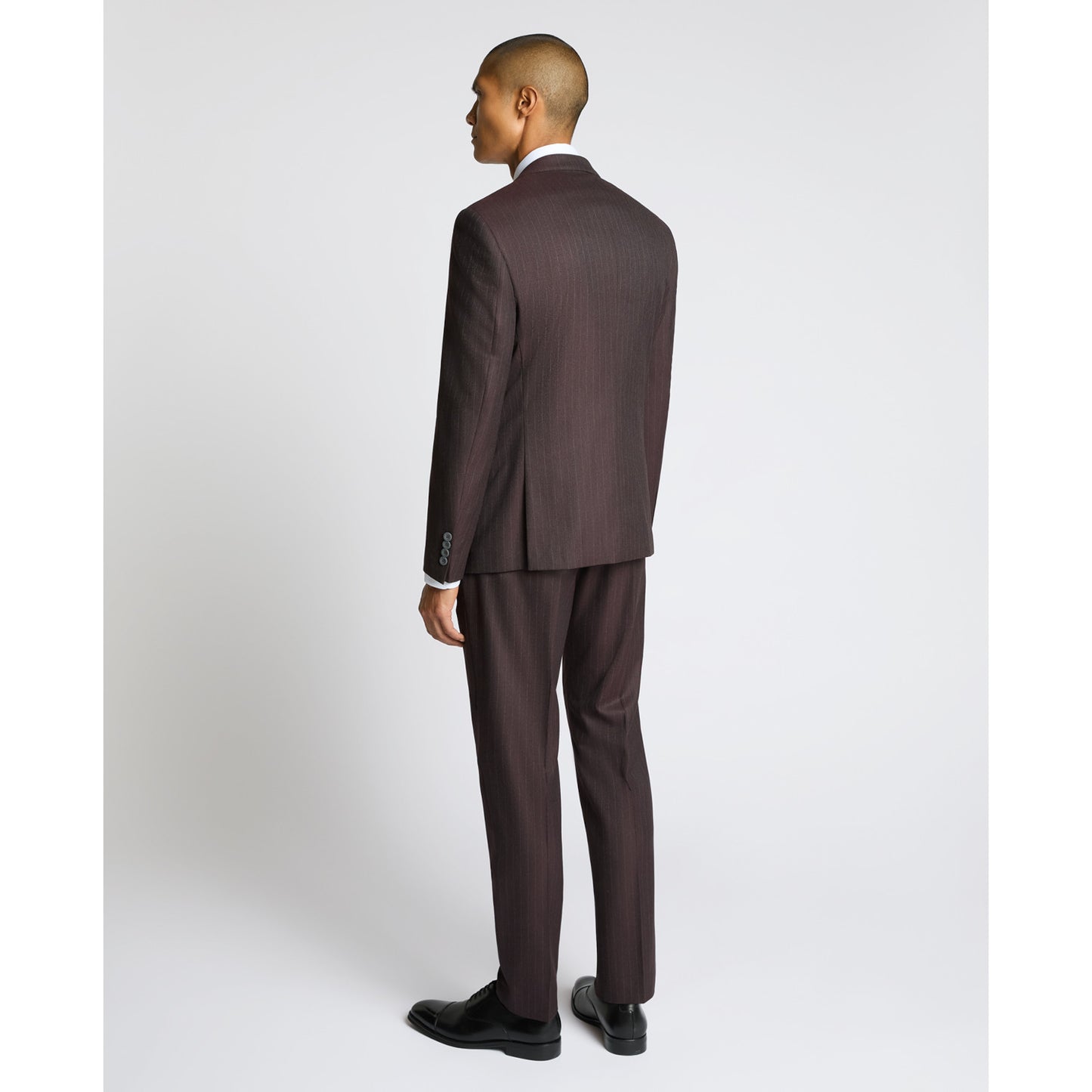 Remus Uomo 12728 68 Wine Stripe Slim Jacket