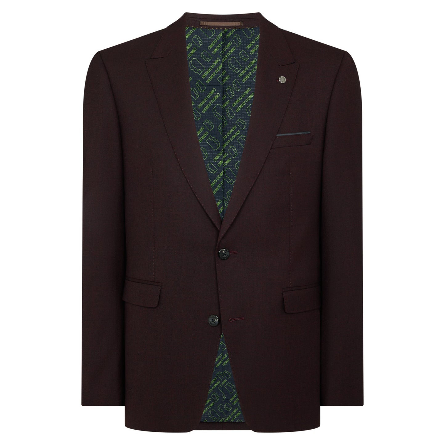 Remus Uomo 42050 69 Wine Slim Jacket
